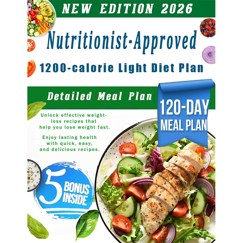 1200-Calorie Diet Plan: Proven Formula for Rapid Weight Loss and Lasting Health with Quick, Easy, and Delicious Recipes | Includes Expert Tips and a 120-Day Meal Plan