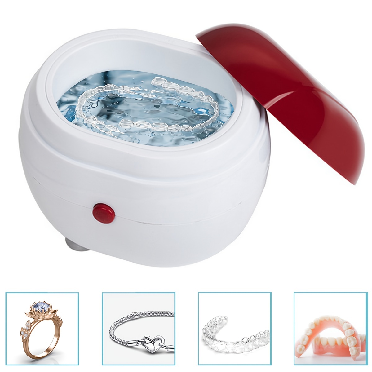 

Mini Ultrasonic Denture Cleaner, Denture Cleaning Case, Automatic Denture Cleaning Box, Jewelry And Watch Cleaning Device