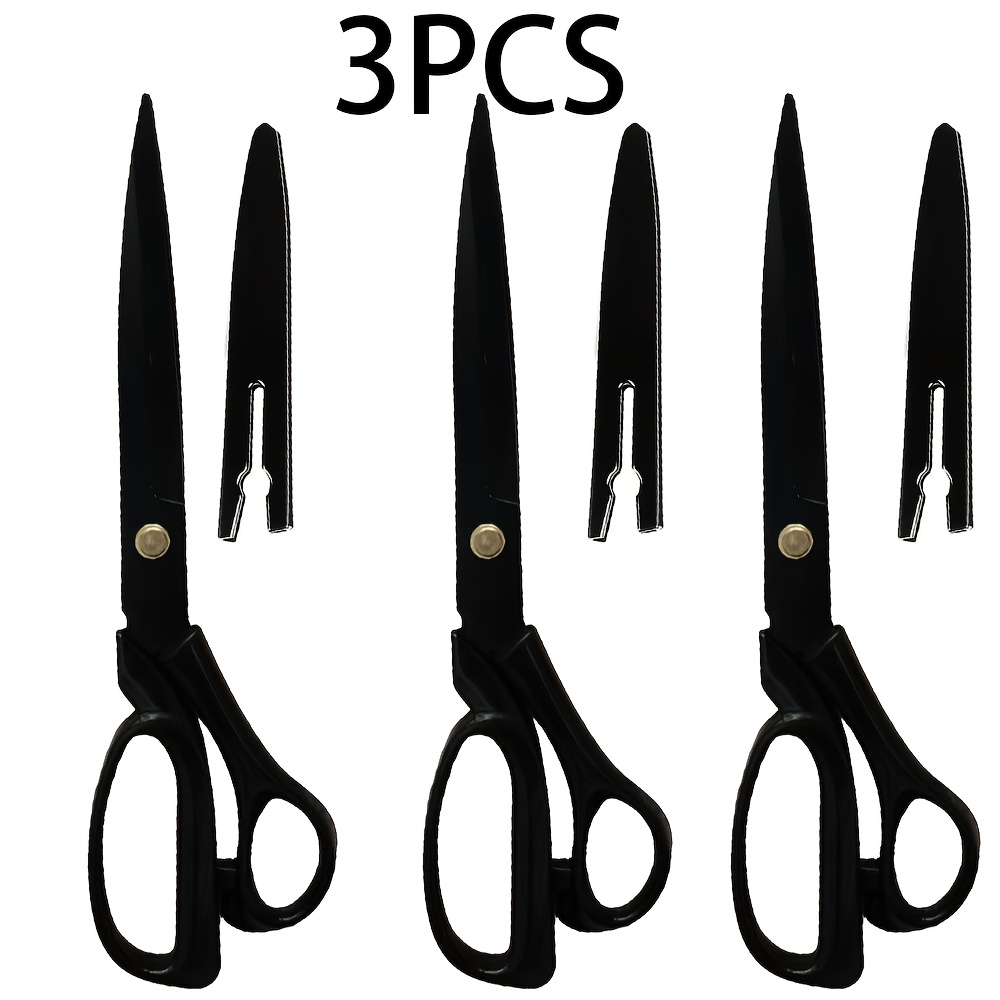 E-shop 3er-Set 10-Zoll Deutsche Handwerks-Schneidemesser, Edelstahl Nähschere | Professionelle Stoffschere, , Vollständige Länge, Schere,
