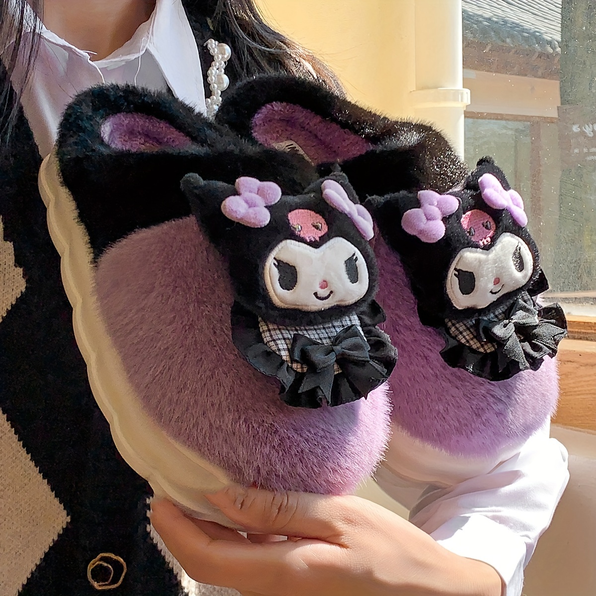 womens plush slippers cute Temu Pakistan