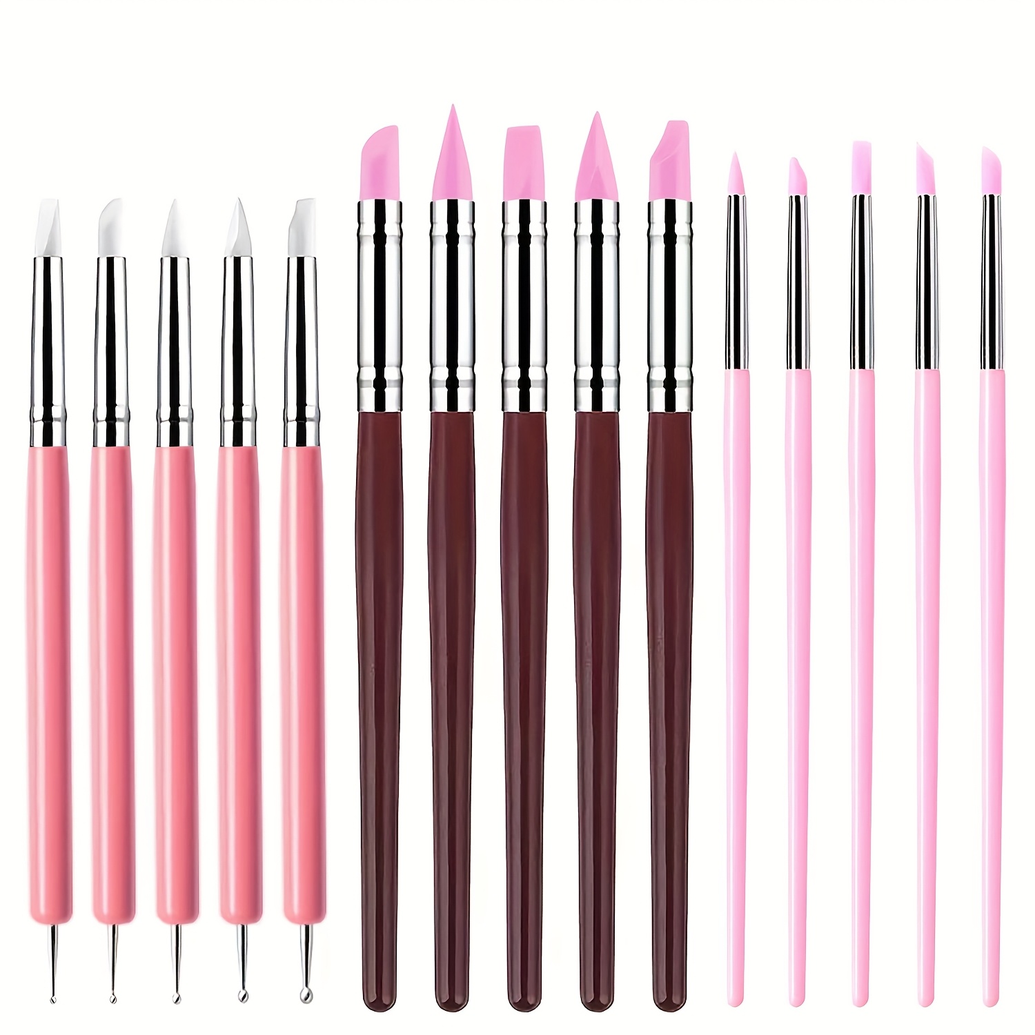 Pack Of 15, Stick Silicone Pen Set, Decorative Pen, Pottery Clay Sculpture Soft Pottery Making Tools