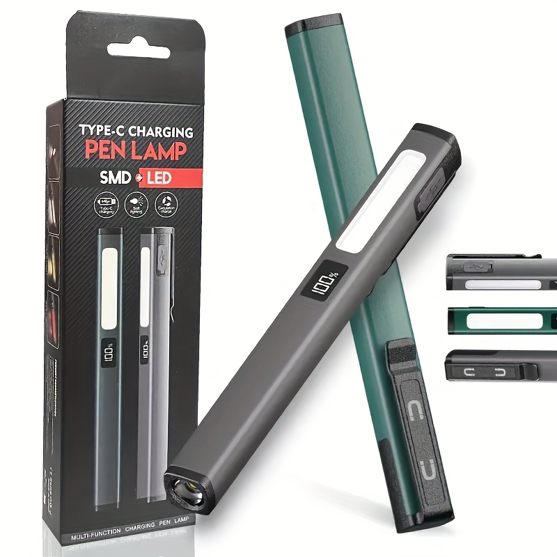 Portable COB LED Rechargeable Travail Aimant Lumi&egrave;re Lampe De Poche