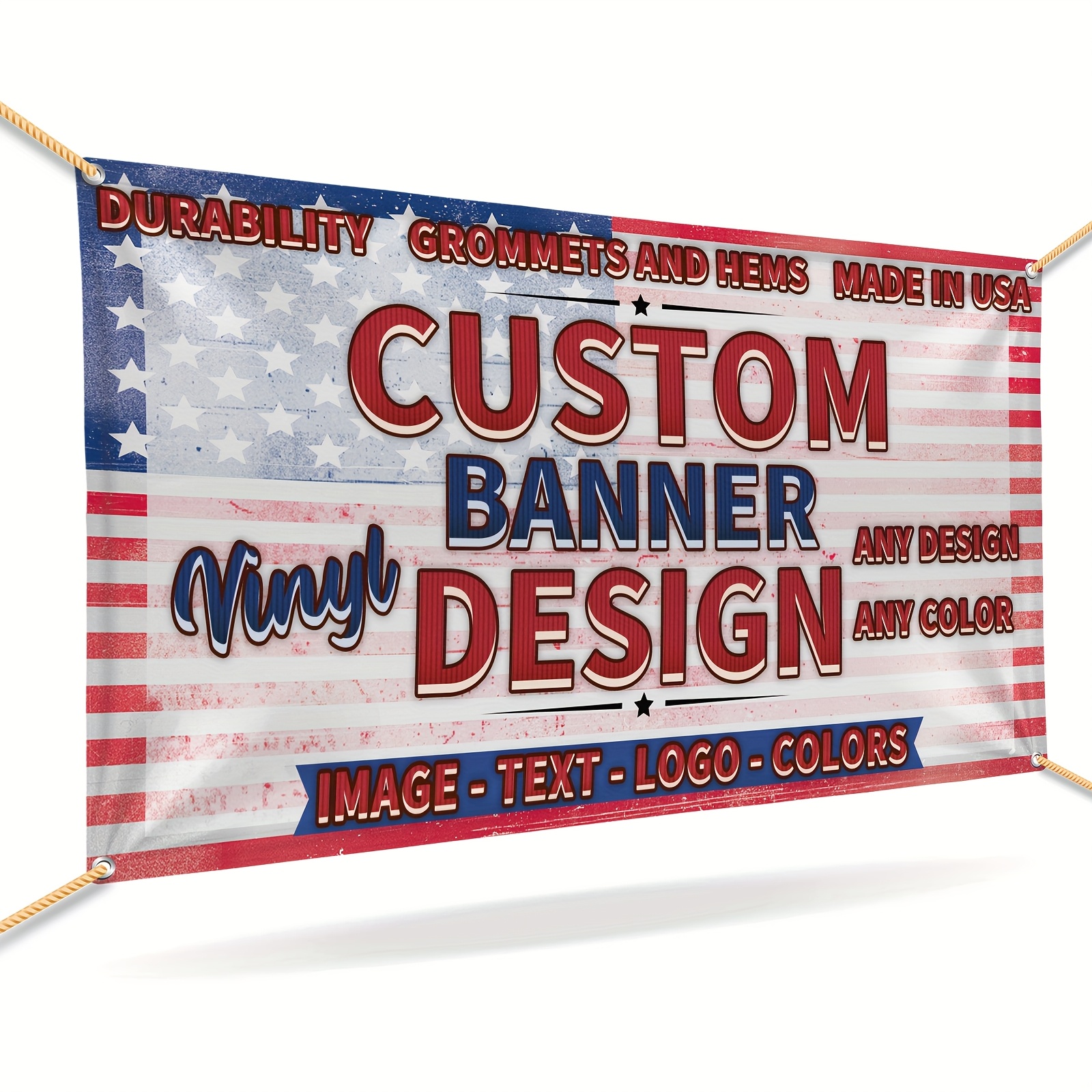 

1pc Customizable 13oz Vinyl Banner - Polyester Print For Indoor/outdoor Events, Retail, Birthday - Personalized Design, No Electricity Needed