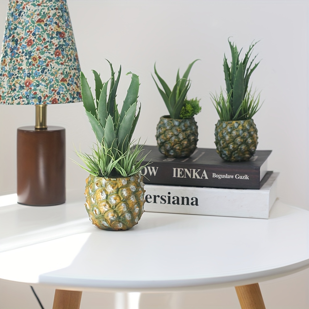 1pc realistic artificial pineapple plant in pot lifelike - Temu United Arab  Emirates