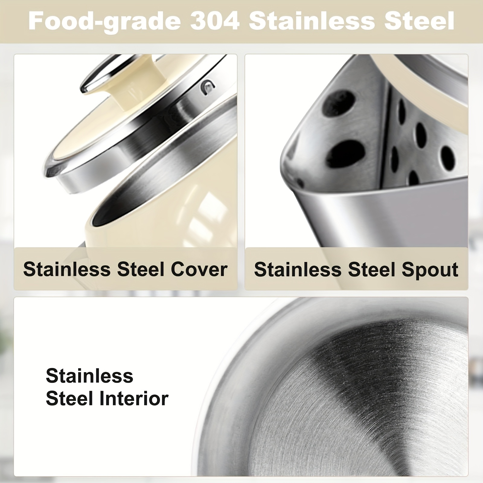 electric kettle a large capacity 0l stainless steel inner Temu