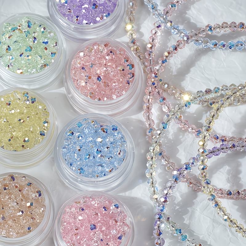 TEMU 425pcs 3mm Glass Beads Suitable For Jewelry Making Diy - High- Glass Beads For Bracelets, Necklaces, Earrings, Craft Supplies, Gifts, Holiday