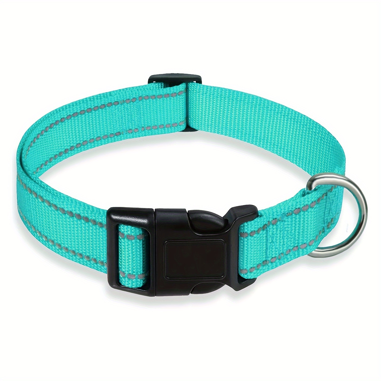 TEMU [custom] Embroidered Dog Collar Suitable For Small Medium And Large Dogs Adjustable Collar Size Custom Phone Name Loss Prevention