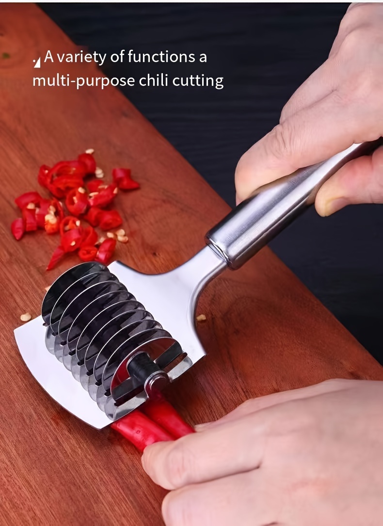 stainless steel noodle cutter multifunctional manual noodle slicer kitchen noodle press machine rolling pin noodle cutting artifact   ins details 1