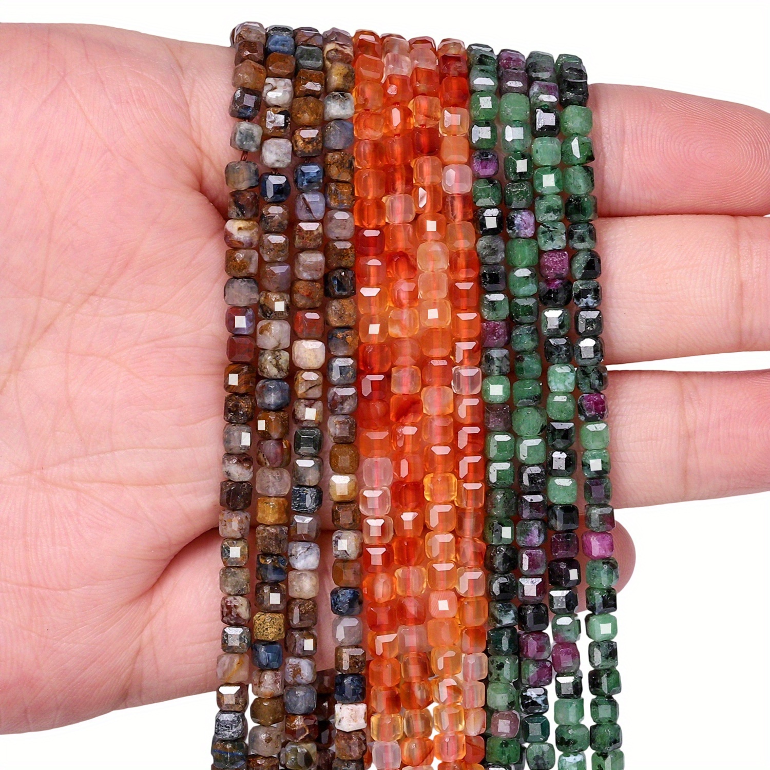 Natural Pietersite Epidote Red Square Stone Beads for Jewelry Making