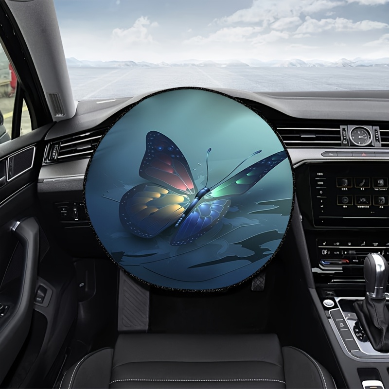 TEMU Un parasole per il volante che protegge dal calore estivo, un must-have per raffreddare l'interno dell'auto, con design eleganti guida pi羅