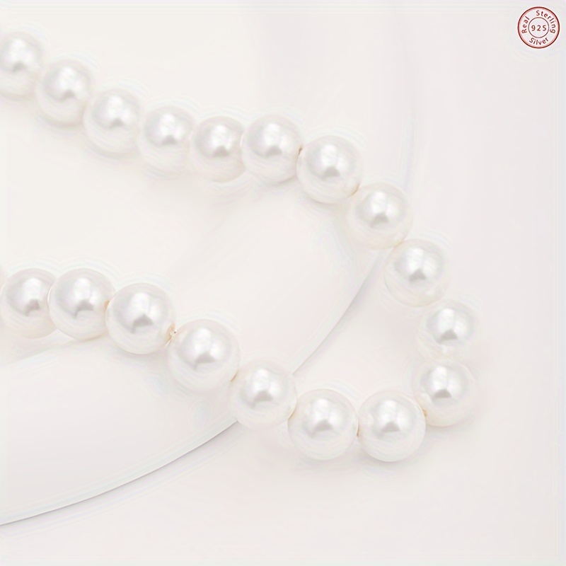 925 silver freshwater pearls   3pcs set necklace bracelet earrings daily wear valentines day anniversary gift christmas gift for family complimentary gift box Product details 4