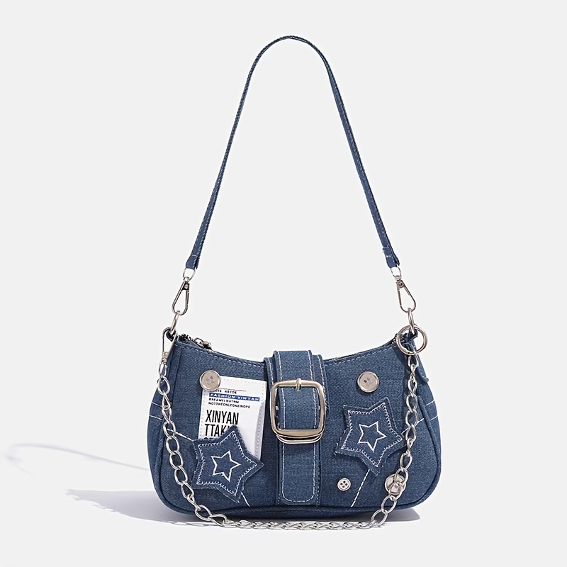 y2k purse shoulder bag women top handle handbag small goth