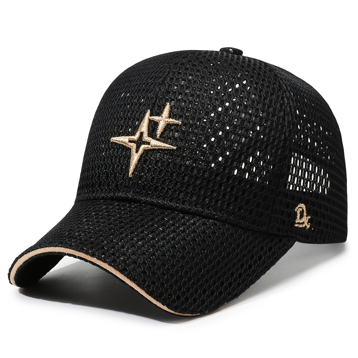 TEMU Casquette de baseball en respirante avec broderie , légère et confortable, unisexe. La structure en est rafraîchissante et non remplissable,