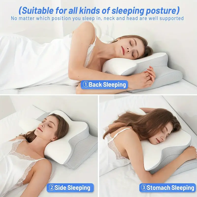 Cooling Pillow Neck Support Adjustable Cervical Pillow Cozy - Temu