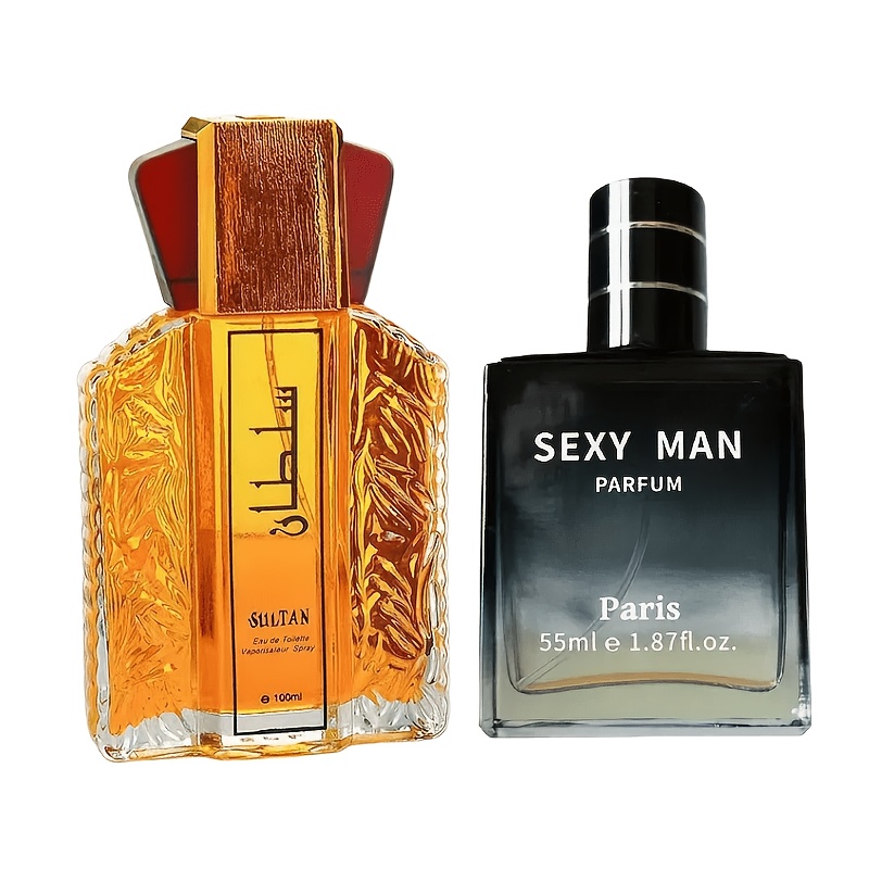 2pcs Set: Sexy Scent And Sandalwood Scent, 2 Scents For , Long-lasting, Perfect Gift For Men