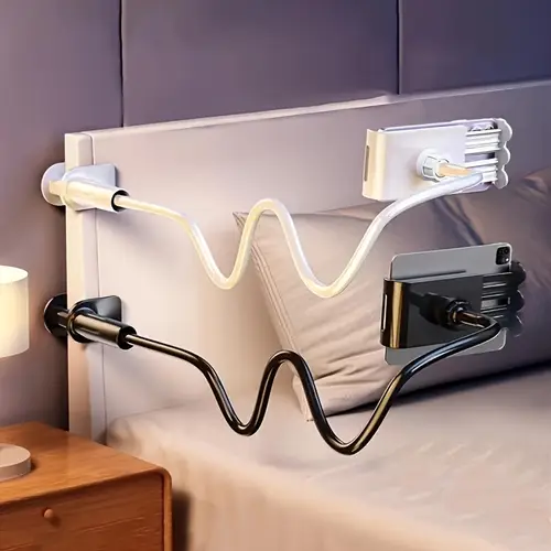 flexible gooseneck phone holder universal lazy bracket mount with long clamp for iphone 13 max xr x 8 7 6 6s plus and other 3 5 6 7 devices hands free and comfortable viewing angle