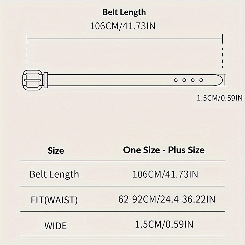 Silvery Thin Belt with Small Buckle for Women