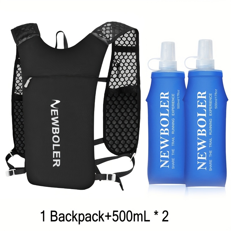 Image of Newboler Outdoor Lightweight Sports Backpack With Soft Water Bottle, Suitable For Hiking, Mountaineering, Camping, Outdoor , And Cycling