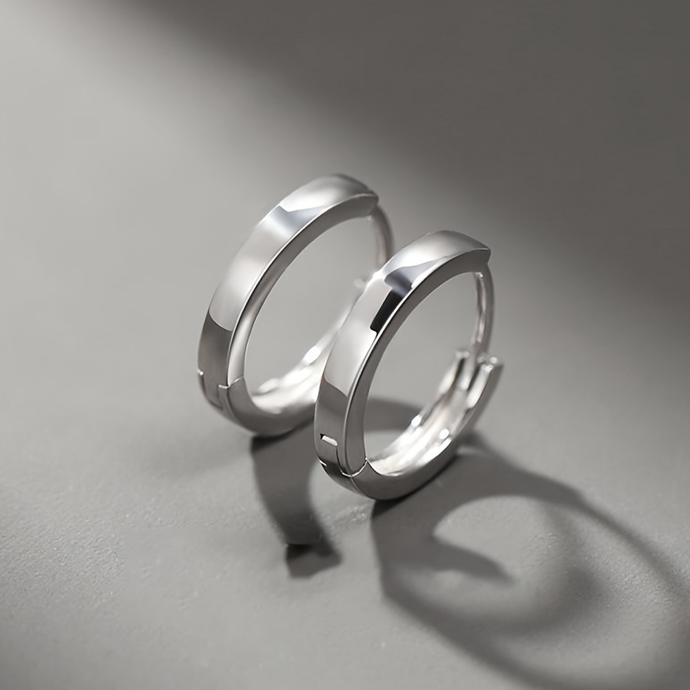 Tiny 14K Gold Plated Hoop Earrings for Men