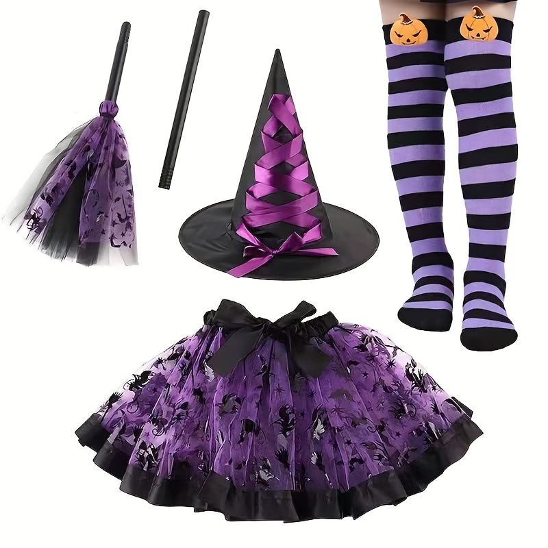 TEMU Halloween Costume Set, 4pcs