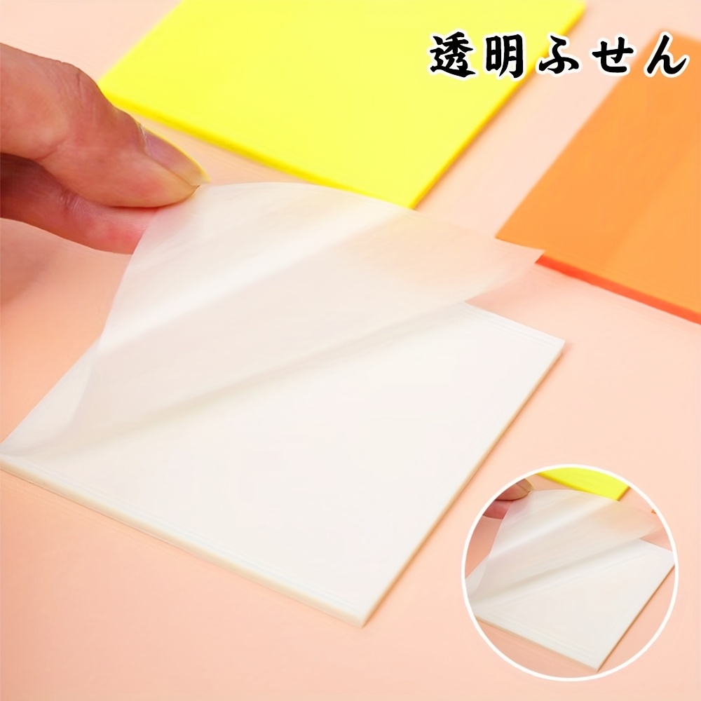 50 sheets of self   transparent sticky notes a very practical school and office supplies stationery