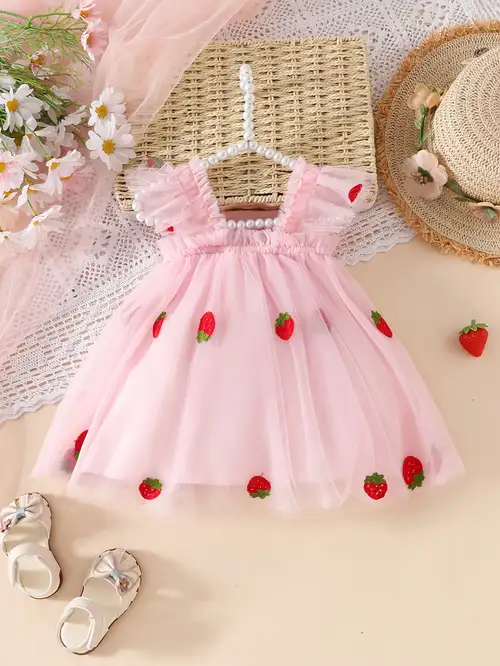 strawberry dress toddler girl sold on Temu United States strawberry dress toddler girl sold on Temu United States