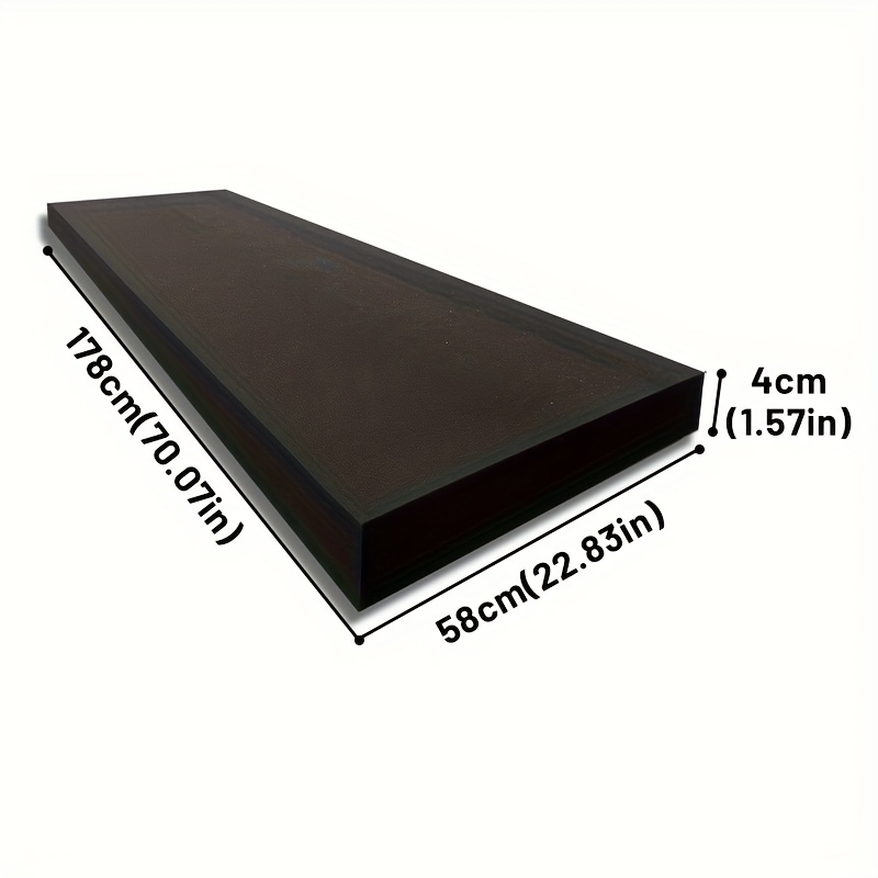 E-shop 1 Stück schwarzes, dickes Schaumstoffpolster mit hoher Dichte – reines Schwammkissen-Ersatzteil für Stuhlkissen Sofasitze, DIY -Bastelarbeit,