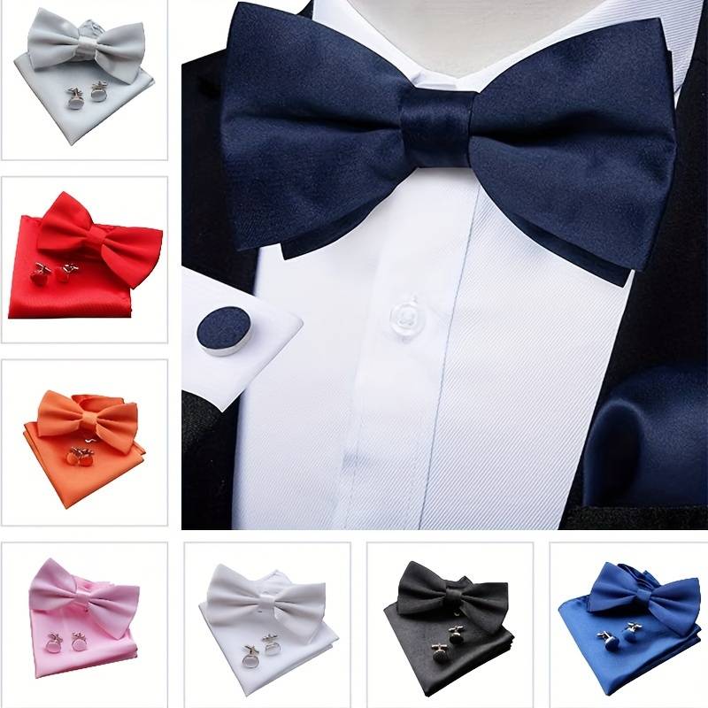 Men's Adjustable Pre-tied Bow Tie - Wedding, Prom, Tuxedo Accessory With American Flag Pattern