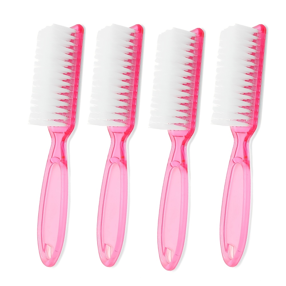 TEMU Set van 4 Antislip Reinigingsborstels met Grip voor Handen, Nagels en Voetverzorging; Essentiële Tools voor het Reinigen van Tenen en Nagels