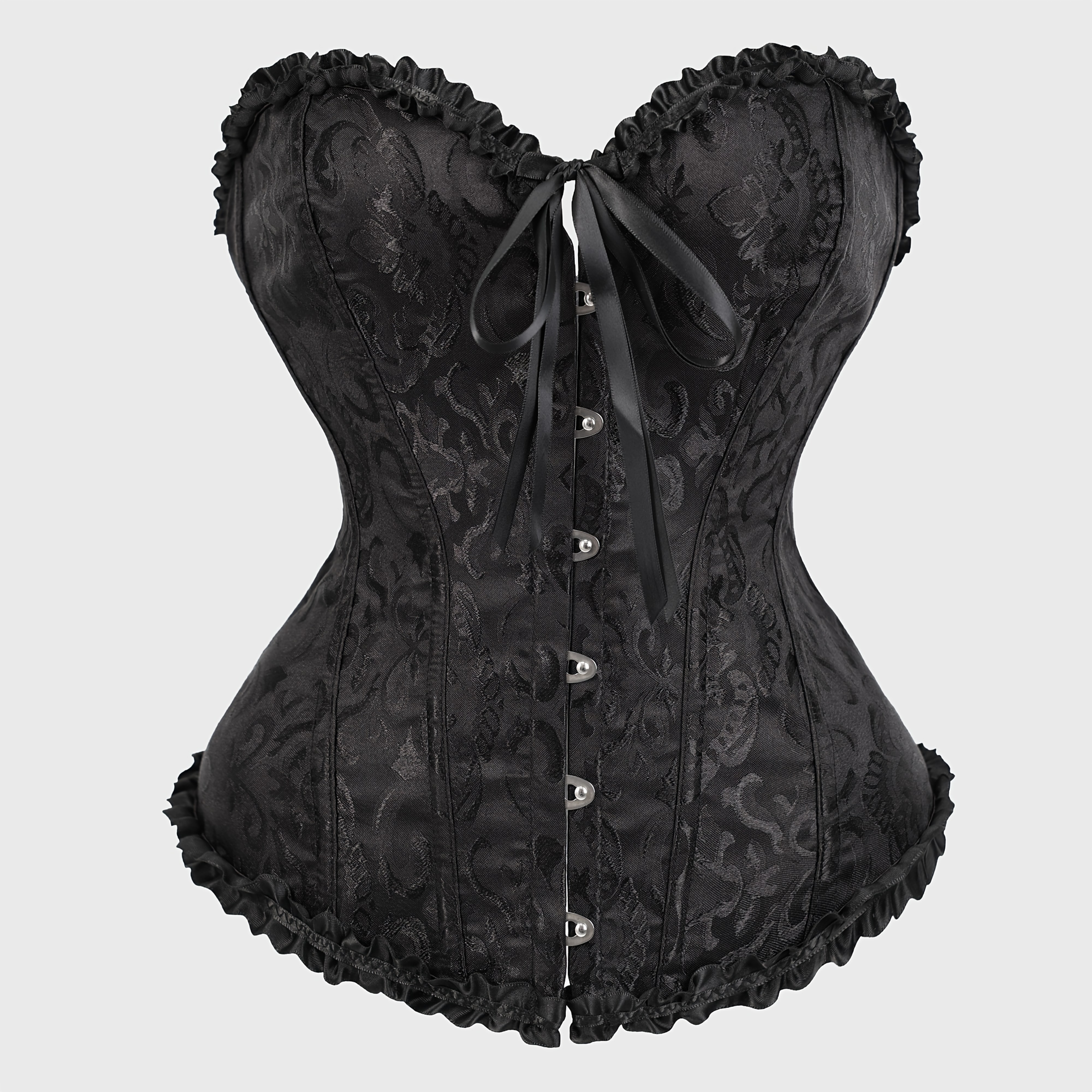 TEMU Corset de ceinture vintage pour femmes - Fermeture avec laçage dos, lingerie à imprimé floral, convient aux occasions formelles, fêtes,