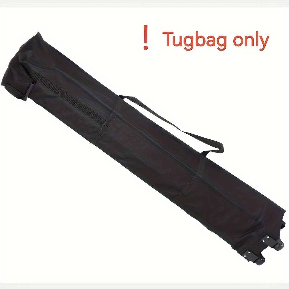 heavy duty polyester tent storage bag with wheels black multi size zippered organizer for outdoor camping gear  