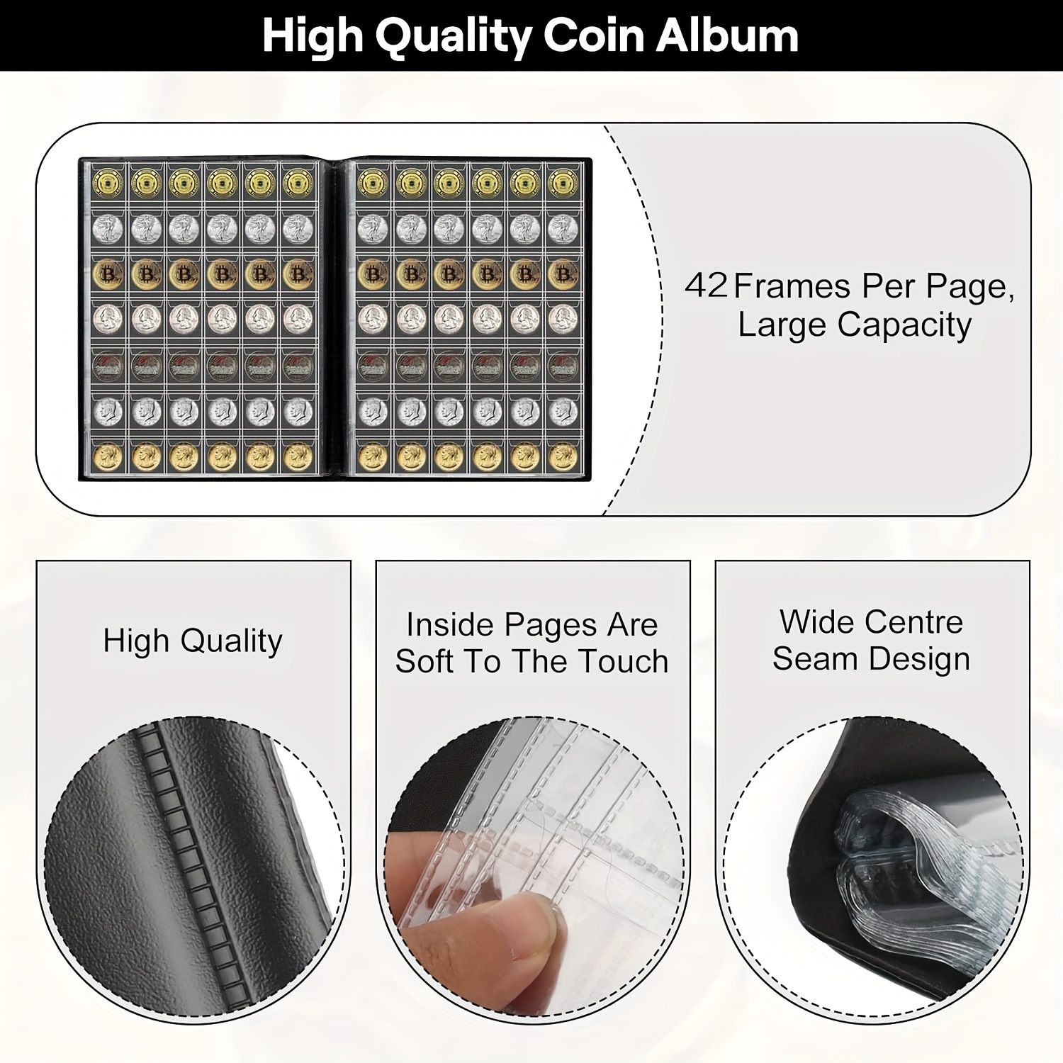 Álbum de colección de monedas, álbum de colección de monedas, álbum de