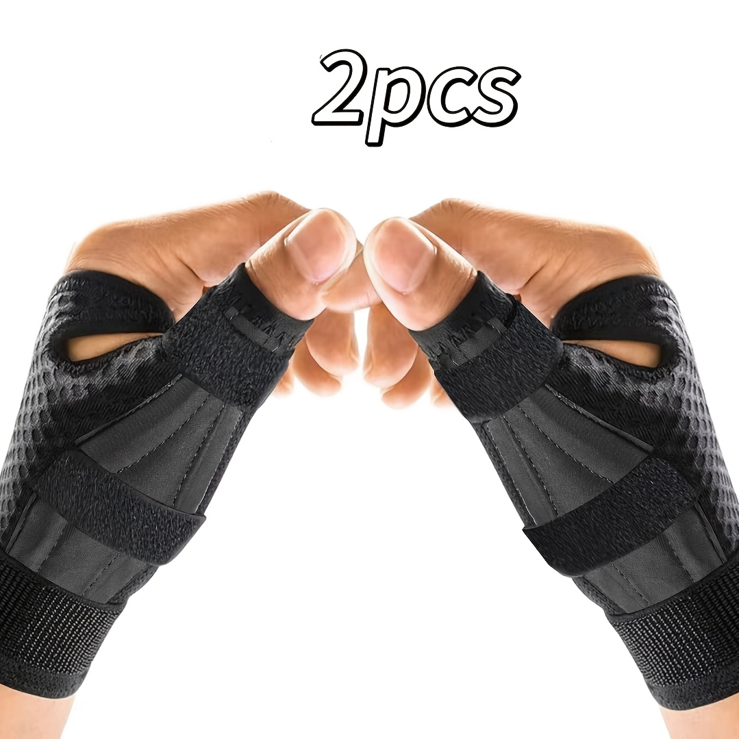 2pcs/1pc Ergonomic Wrist And Thumb Support, 270 Degree Wrapping, For Palm . Adjustable Straps, Stable Fixing Of Thumb From Different Pressure Points