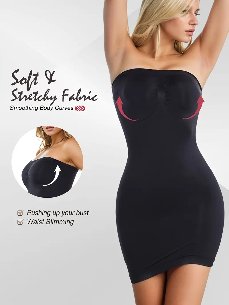 Women's Corset Dress Strapless Body Shaper Tummy Control Shapewear