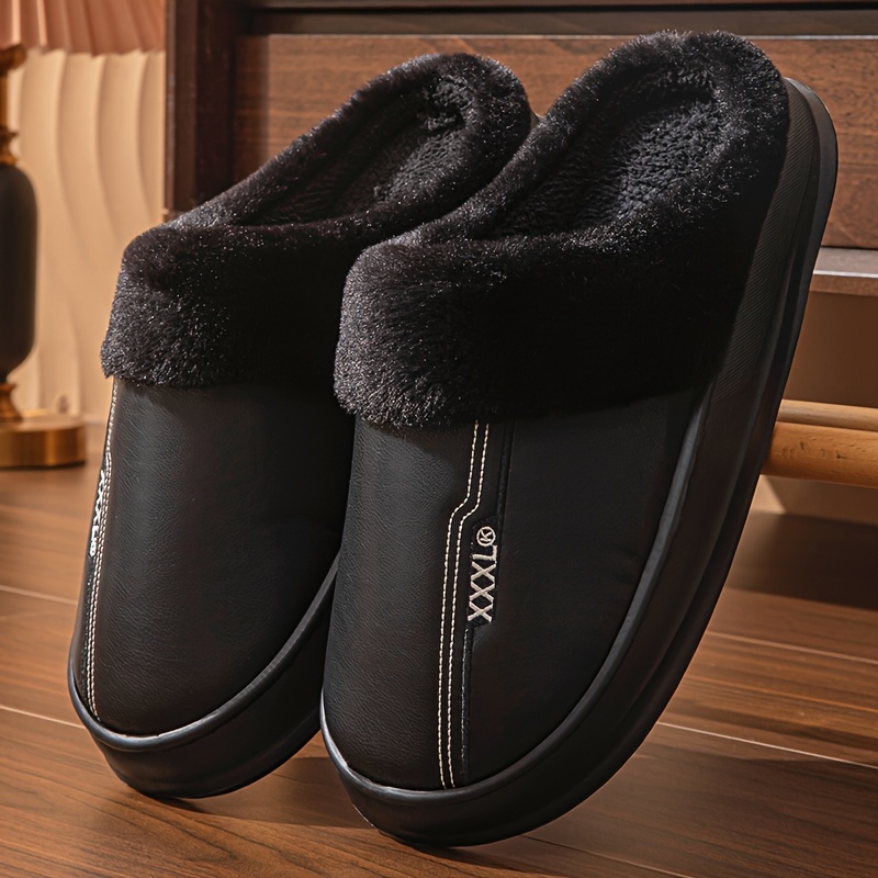 Extra Large Slippers For Men, Autumn/winter Warm Thick-soled Plus Size Non-slip Shoes