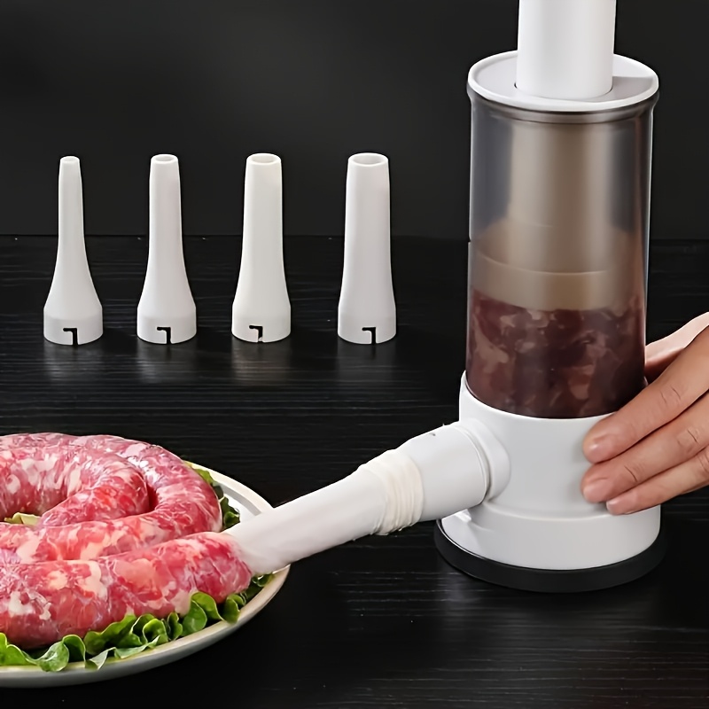 

Easy-to-use Manual Sausage Syringe Kit - Plastic, Handheld Meat Stuffer & Maker For Home And Restaurant Use