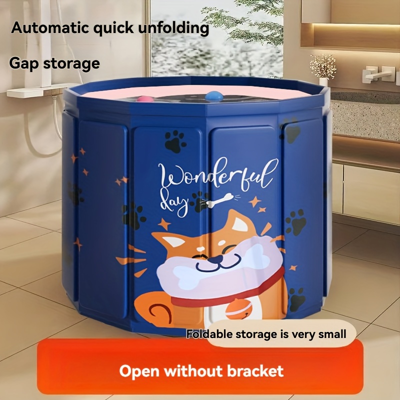 Shiba Inu Cartoon Design Bathing Tub, Thickened Spa Soaking Tub