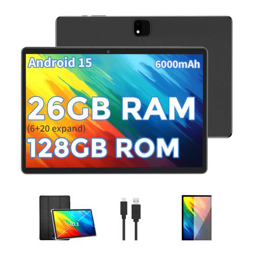 26 20 and 128gb rom new tablet pc 1tb sd expansion 1280x800 hd ips gms wi fi 10 1 inch 15 tablet no adapter tablet and stand case or tablet and keyboard set holiday birthday gifts 2026