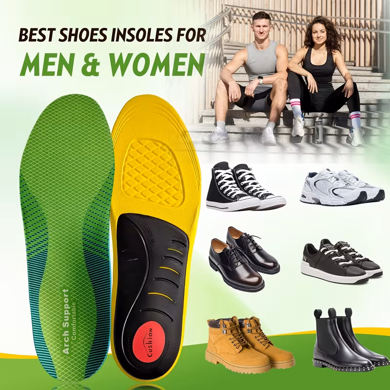240 lbs strong arch support insoles high arch support sport insole for flat feet cushioning insoles able breathable for men women for work boots shoes running additions insoles for standing all day sprots Product details 6