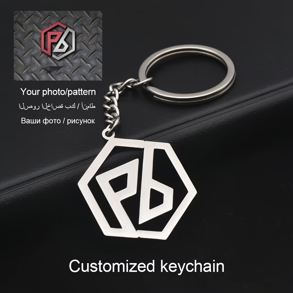 

Personalized Stainless Steel Keychain, Custom Photo/pattern, , Ideal For Christmas, Thanksgiving, Campus Gifts, Unisex Jewelry Accessory