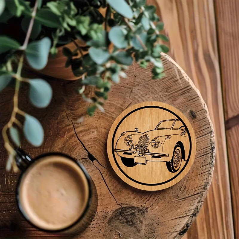 Wood Car Coasters
