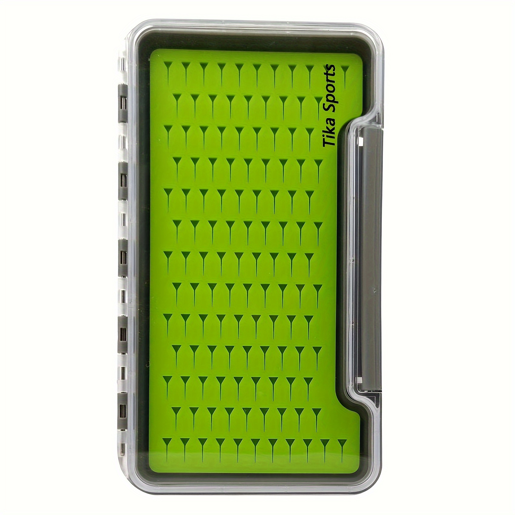 Image of Sports Fly Fishing Storage Boxes Made Of Abs And Silicone, Designed To Be Waterproof And Fit Perfectly . Dimensions Are 7.36×4.02×0.63 Inches Or 18.7×10.2×1.6 Cm