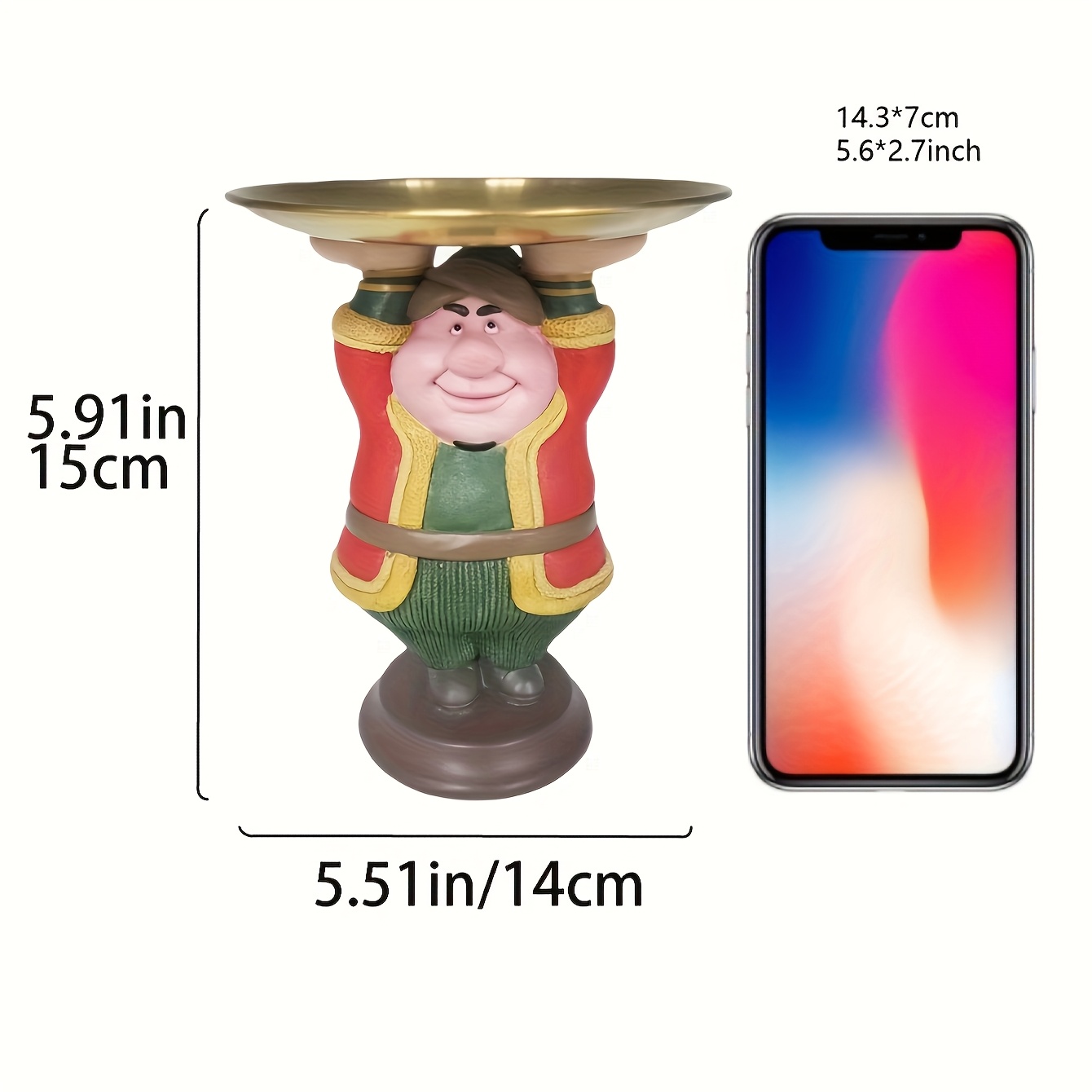 1pc islamic muslim resin miniature house shaped decorative tray with arabic dutch style traditional green golden miniature house suitable for eid al fitr ramadan christmas easter decorations cultural gift statue islamic decor non food Product details 5