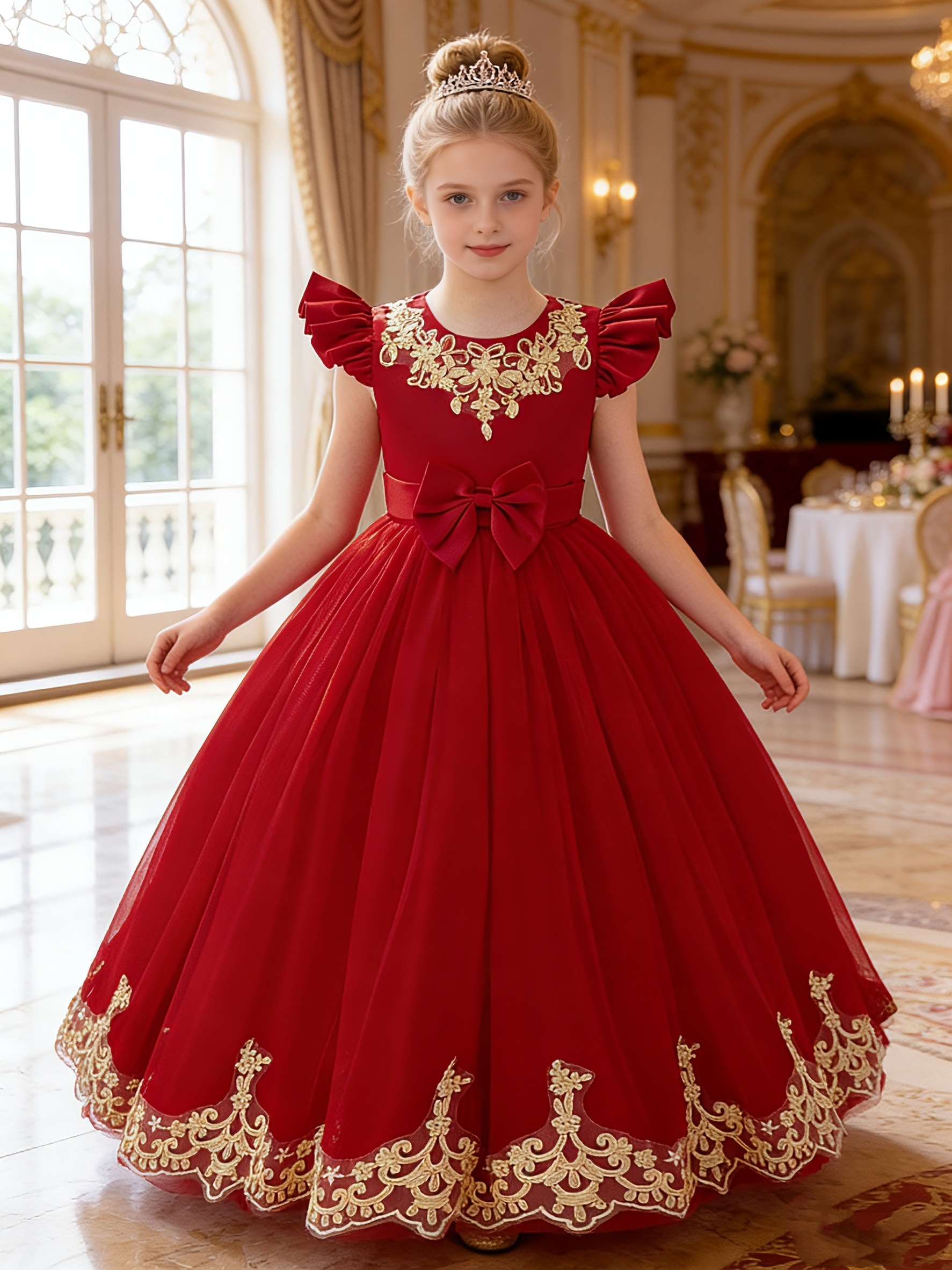 open lace back dress Womens Red Riding Hood Fancy Dress Halloween Costume – XS-Stock.co.uk main image 0