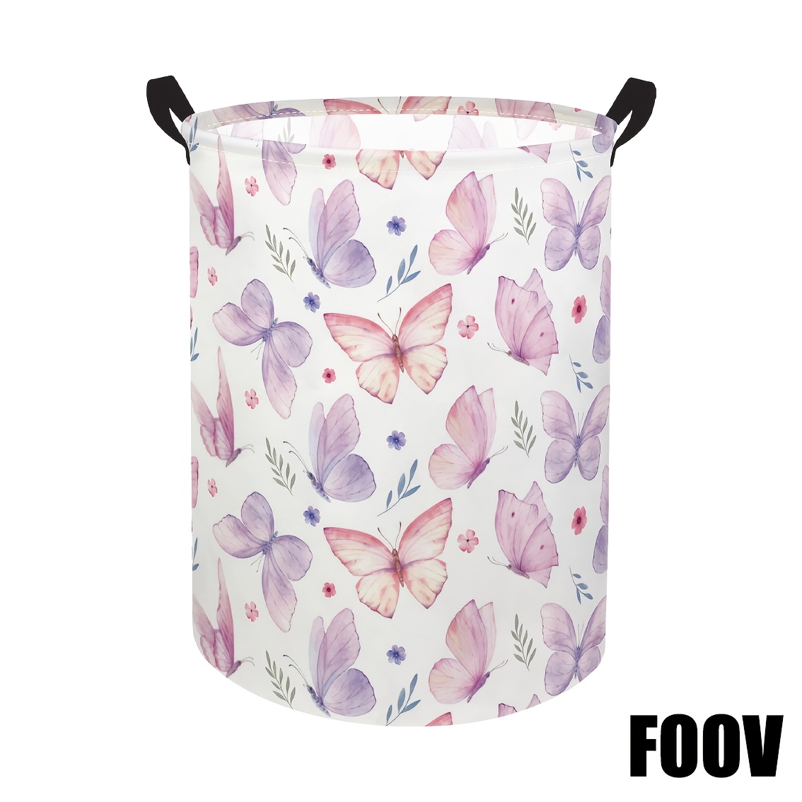 TEMU 1pc Of A Romantic Storage Basket Featuring A Pink And Purple Design, Ideal For Holding Dirty Laundry. This Large, Foldable Bucket Is Perfect For