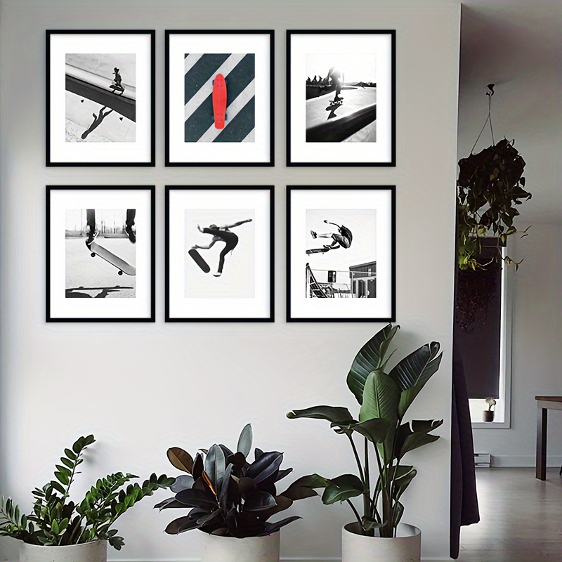 Aazon.co - upsiples 8x10 Picture Frae Set of 5, Display Pictures 5x7 with at or 8x10