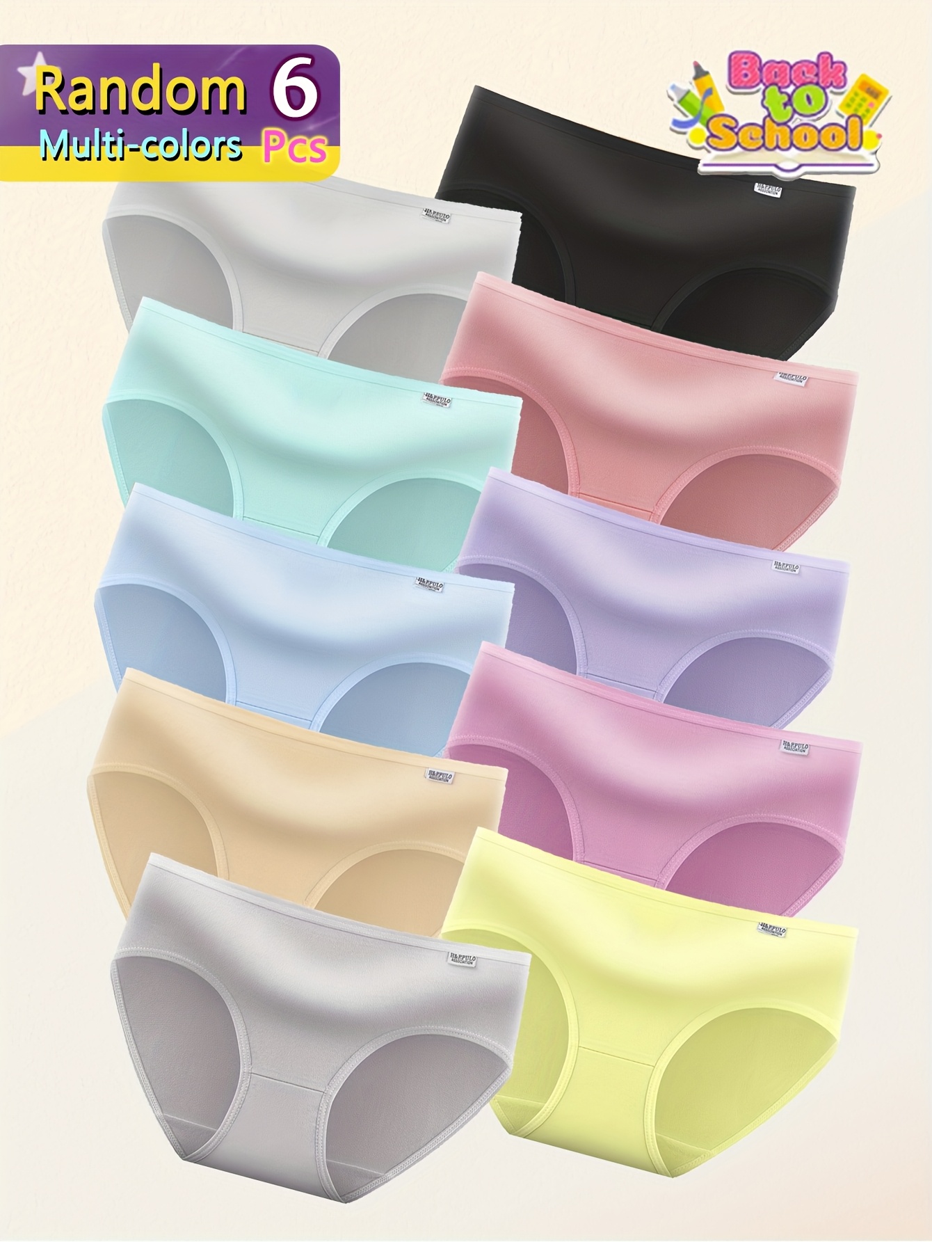 tween girls underwear sold on Temu United States