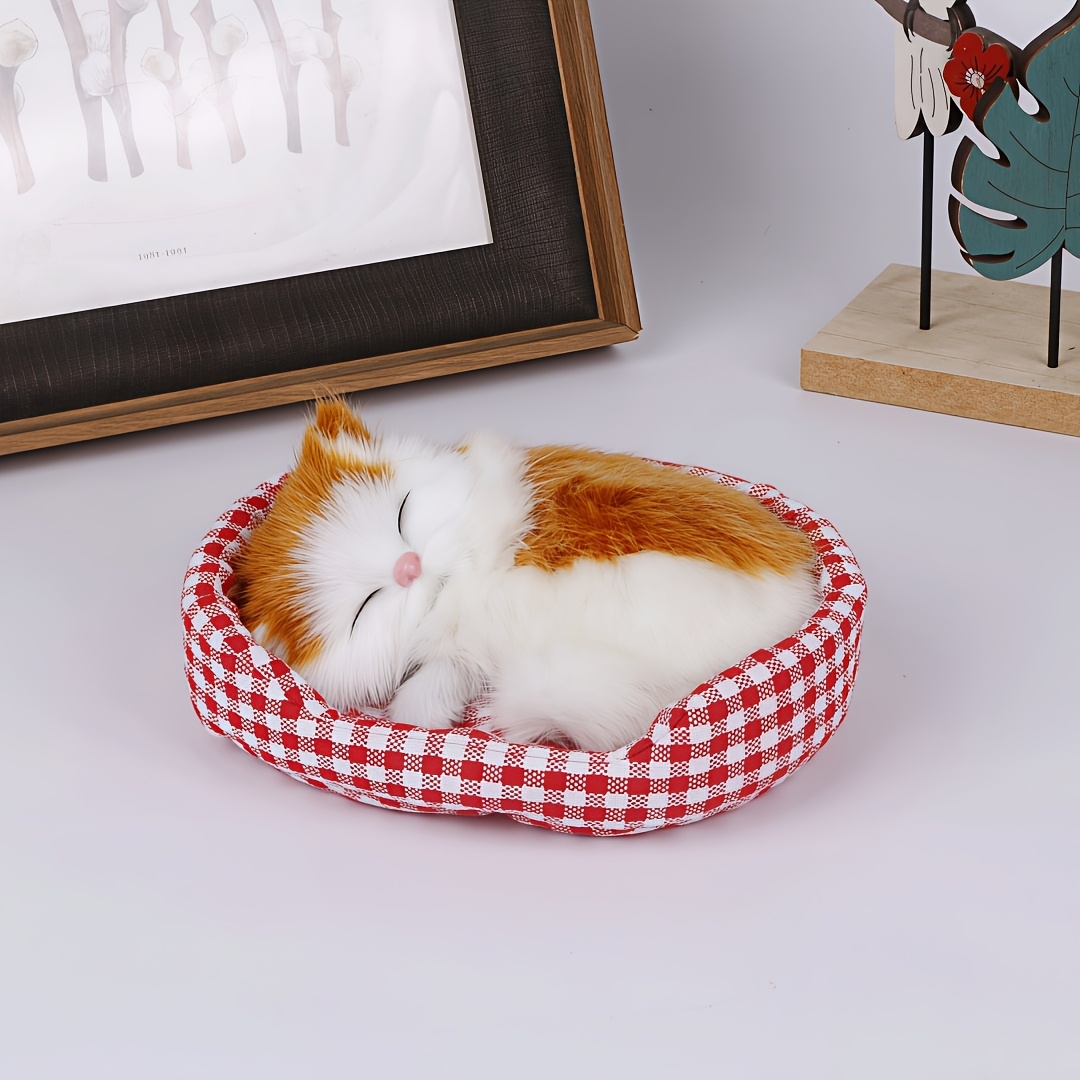 TEMU Figurines : Statue réaliste de chat – Parfaite pour ou l'affichage en voiture, un cadeau idéal pour les couples