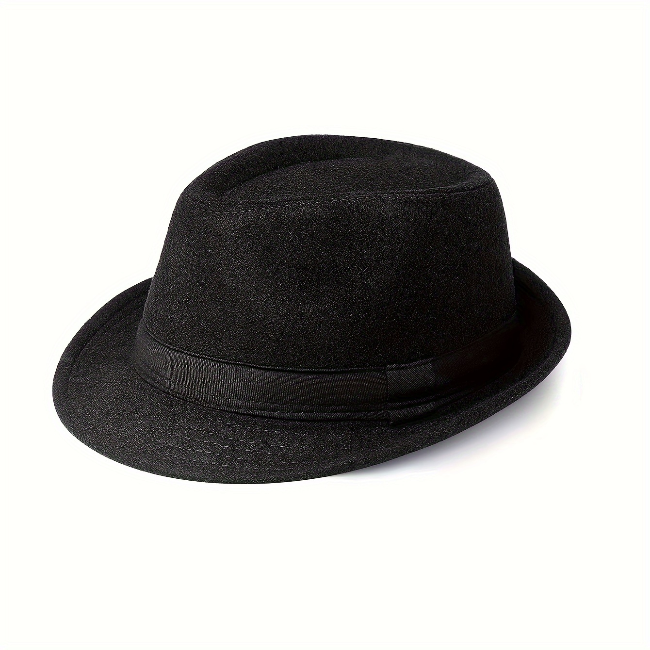 Men's Panama Hat With Printed Band - Straw Fedora, UPF 50+, Wide Brim, 90% Paper, Summer Hat