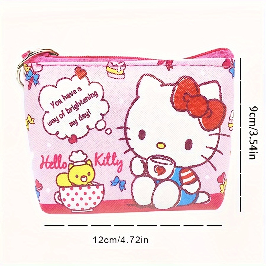 Portamonete Hello Kitty Cartoon Portamonete Mini Pochette - Temu Italy